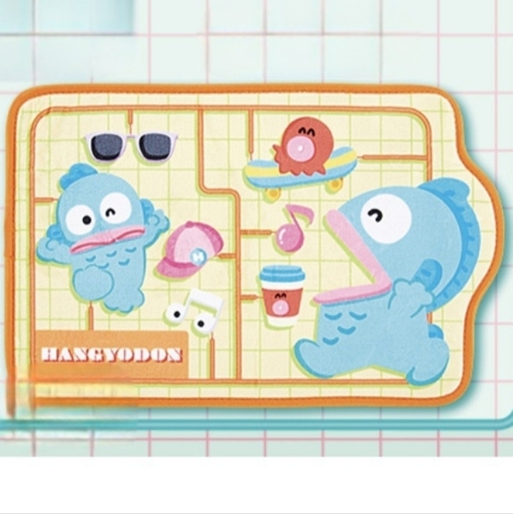 Sanrio Hangyodon Floor Mat Orange - Picture 8 of 8